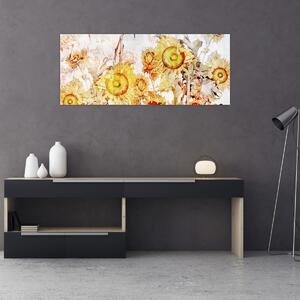 Obraz - Slnečnica, maľba (120x50 cm)
