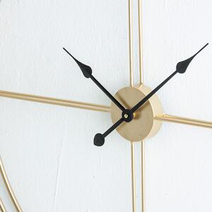 MUZZA Nástenné hodiny resav Ø 84 cm zlaté