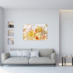 Obraz - Slnečnica, maľba (90x60 cm)