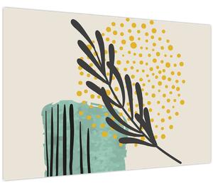 Obraz - Abstraktné listy N⁰3 (90x60 cm)