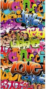 DIMEX | Samolepiaca fototapeta na podlahu FL-85-011 | 85 x 170 cm | Graffiti
