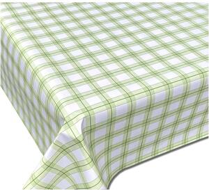 Obrus PVC 3581488, metráž, 20 m x 140 cm, štvorce zelené, IMPOL TRADE