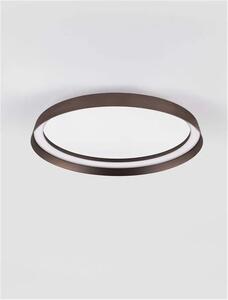 LED stmievateľné kávové moderné stropné svietidlo Ormi 45 – 45 x 45 x 12 cm