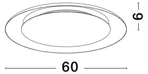 LED stmievateľné čierno-zlaté dizajnové stropné svietidlo Epos 60 – 60 x 310 cm