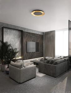 LED stmievateľné čierno-zlaté dizajnové stropné svietidlo Epos 60 – 60 x 310 cm