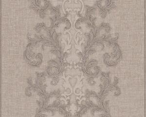A.S. Création | Vliesová tapeta na stenu Versace 96232-1 | 0,70 x 10,05 m | béžová, šedá, metalická