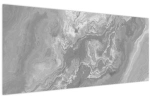 Obraz - Mramor v čiernobielej (120x50 cm)