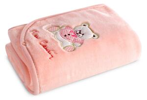 Detská deka na zips Pierre Cardin BABY 6 ružová