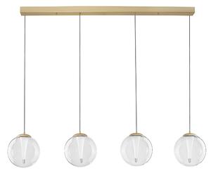 LED stmievateľný zlatý dizajnový luster Gi
