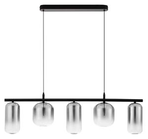 LED čierno-šedý moderný luster Aelia 145