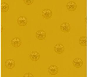 A.S. Création | Vliesová tapeta na stenu Versace 34862-4 | 0,70 x 10,05 m | metalická, žltá