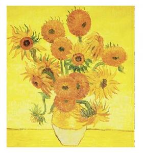 DIMEX | Vliesová fototapeta na stenu Slnečnica od Vincenta van Gogha MS-3-0252 | 225 x 250 cm | žltá, oranžová, zelená