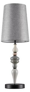LED šedo-hnedá stolná lampa Damo – Svetlá sivá