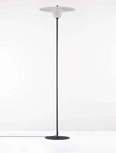 Čierno-biela stojaca lampa Reflet