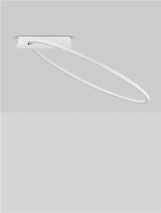 LED stmievateľné biele moderné stropné svietidlo Kiklos – Biela