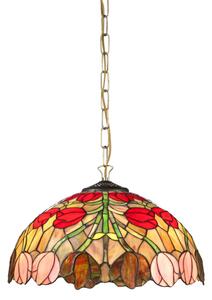 Vitráž závesná lampa TULIP Ø40 1*E27