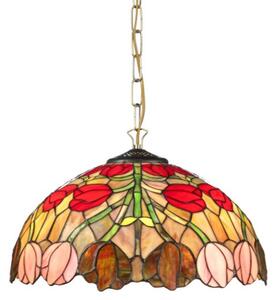 Tiffany luster do obývačky TULIP Ø40