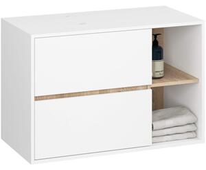 Skrinka pod umývadlo VAMI W90 2SZ biela / dub sonoma