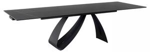 Signal Jedálenský stôl DIUNA CERAMIC ČIERNA SAHARA NOIR/MAT ČIERNA (160-240)X90