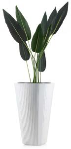 PLASTOVÝ KVETINÁČ MORA 39X61 CM BIELA