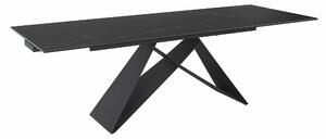 Signal CERAMIC jedálenský stôl WESTIN ČIERNA SAHARA NOIR/MAT ČIERNA (160-240)X90