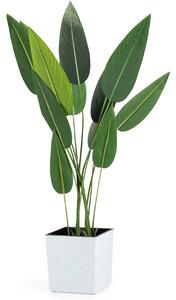 PLASTOVÝ KVETINÁČ FLORE RIFLO 25X25 CM BIELA