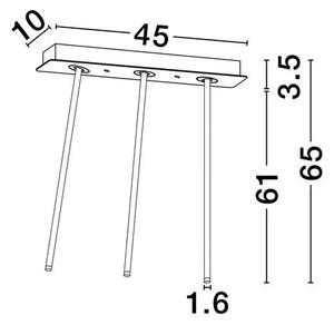 Minimalistické stropné svietidlo Stilvi