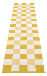 Pappelina Koberec PIX Mustard/Vanilla/Pale Yellow – horčicový, veľkosť koberca 70 x 300 cm