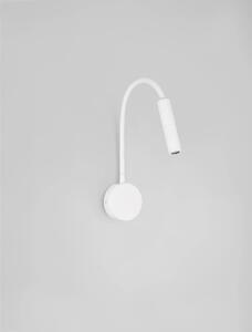 LED biele nástenné svietidlo Sonica – Biela
