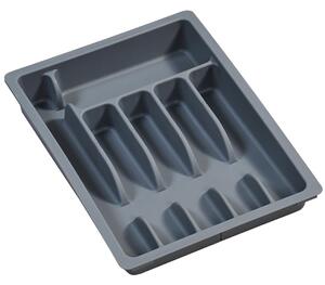 Plastový kuchynský organizér Loft Grey, 50x38 cm