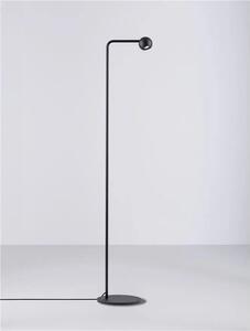 LED čierna stojaca lampa Sfera