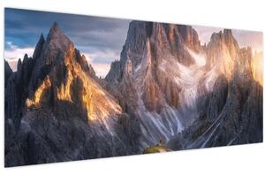 Obraz - Horská panoráma (120x50 cm)