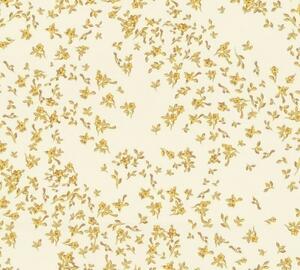 A.S. Création | Vliesová tapeta na stenu Versace 93585-5 | 0,70 x 10,05 m | krémová, žltá, hnedá