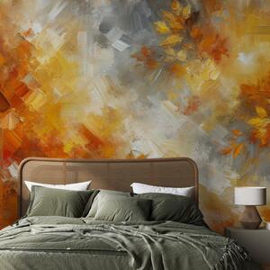 Fototapeta - Jeseňová oranžová abstrakcia (147x102 cm)