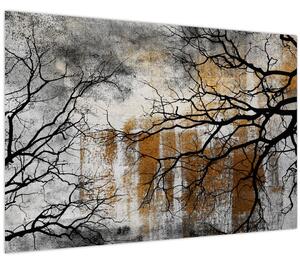 Obraz - Siluety stromov (90x60 cm)