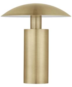 LED mosadzno-zlatá stolná lampa Karpos