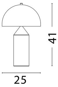LED čierna stolná lampa Bolt