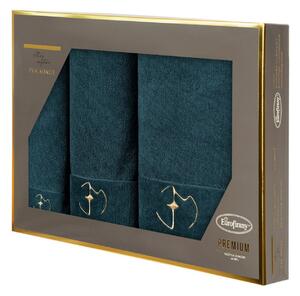 FROTÉ UTERÁK EVA MINGE GAJA SADA 1KS 30X50 CM, 1KS 50X90 CM, 1KS 70X140 CM TMAVOZELENÁ