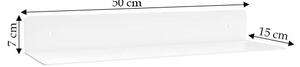 Actona Závesná polica Joliet II 50 cm biela