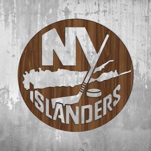 DUBLEZ | Drevené logo hokeja - New York Islanders
