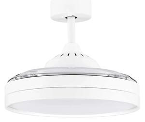 LED biele dizajnové stropné svietidlo Nevma s diaľkovým ovládaním – Biela