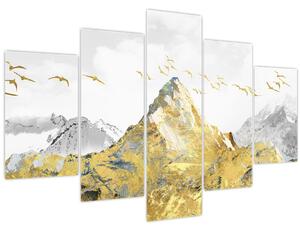 Obraz - Zlatá hora (150x105 cm)