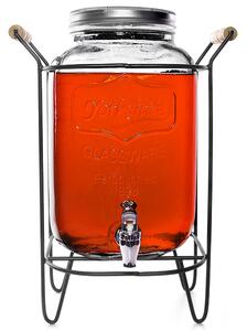 Bar@drinkstuff Yorkshire Mason Jar nápojový zasobník so stojanom 8ltr