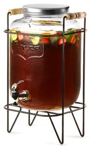 Bar@drinkstuff Yorkshire Mason Jar nápojový zasobník so stojanom 8ltr