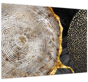 Obrázok - Kmeň stromu v koláži 2 (70x50 cm)