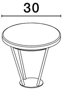 Vonkajšia lampa Virtus 30 – 30 x 10 x 4,2 cm