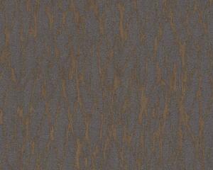 A.S. Création | Vliesová tapeta na stenu Smart Surfaces 39563-4 | 0,53 x 10,05 m | hnedá, šedá, metalická