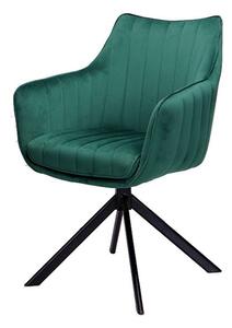 Jedálenská stolička OZOLAO zelená/čierna
