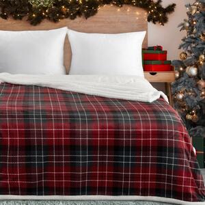 Deka CHRISTMAS 18 tmavozelená / červená