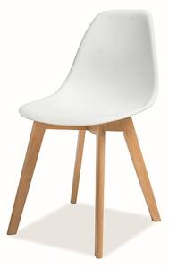 Jedálenská stolička MURAS buk/biela